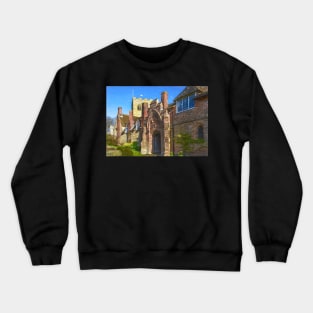 The Church and Almshouses at Ewelme Crewneck Sweatshirt